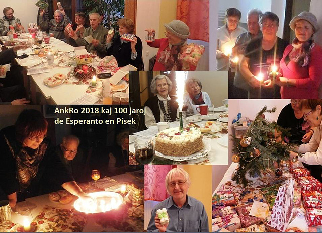 Antaŭkristnaska Renkontiĝo kaj 100 jaroj de la klubo "La Ponto" en Písek (1.12.2018)