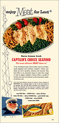 Captain's Choice Frozen Seafood Ad, 1954