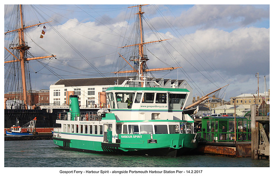 Gosport Ferry Harbour Spirit Portsmouth 14 2 2017 Gosport Ferry Harbour Spirit Portsmouth 14 2 2017