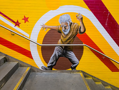 Köln - Wandbild im Bahnhof Köln-Süd