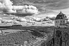 Blick ins Elbtal und zum Lilienstein