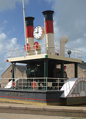 The steam clock Ariadne at St Helier