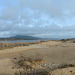 Greece, Kerkyra (Corfu), The Sand Strip between the Korission Lagoon (left) and the Ionian Sea (right)