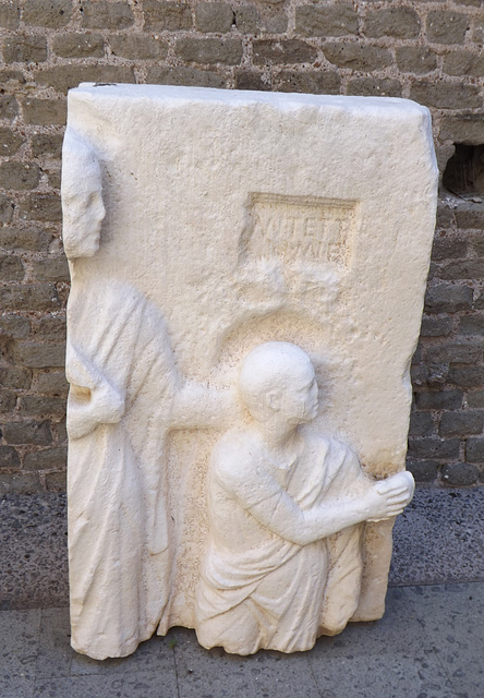 Sculpture in the Tomb of Caecilia Metella, July 2012