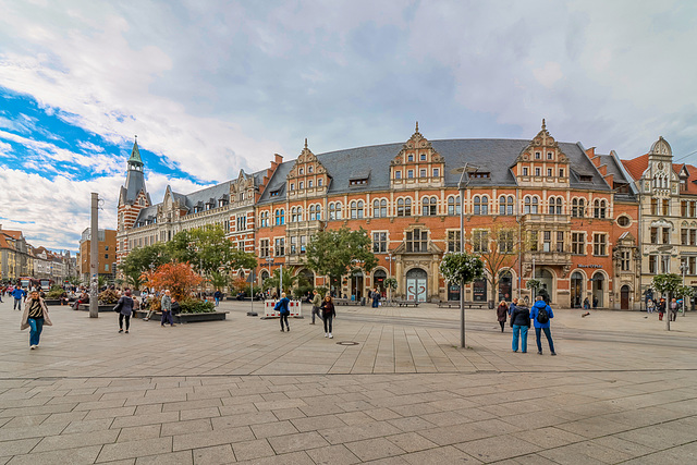 Die ehemalige Hauptpost in Erfurt ... (240°)  hBM