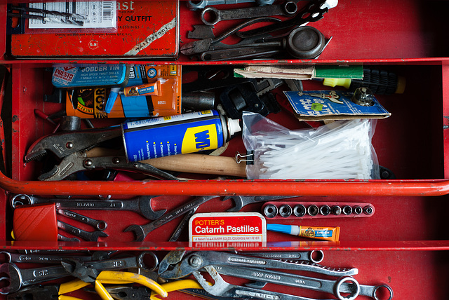 Red Cantilever Toolbox