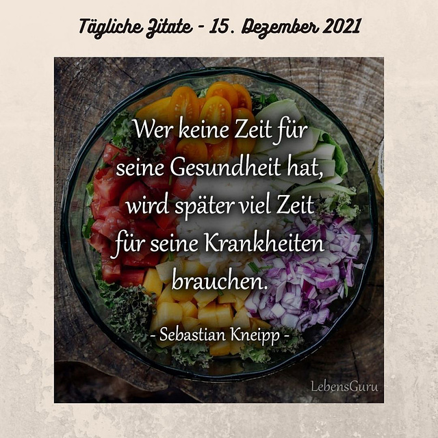 Tägliche Zitate - 15. Dezember 2021