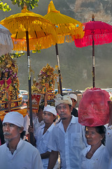 Worshippers on the Pandawa Beach
