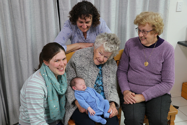 4 Generations of Mothers drawn together by Samuel