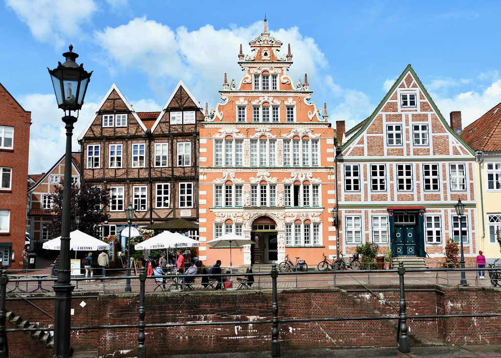 Häuser am Fischmarkt in Stade