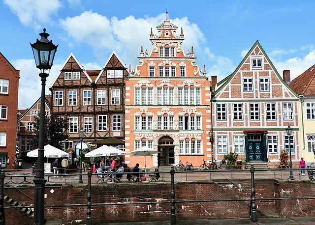 Häuser am Fischmarkt in Stade