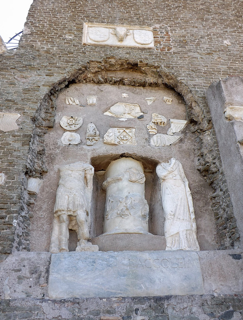 Sculpture in the Tomb of Caecilia Metella, July 2012