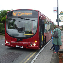 DSCF5125 Trent Barton (trentbarton) FJ55 AAF in Blidworth - 10 Sep 2016