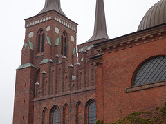 This was the first Gothic brick cathedral in Europe and set the style for church construction to follow. Older section on left is Gothic, new construction on right is Romanesque.