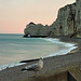 Aurore sur la falaise d'amont - Etretat