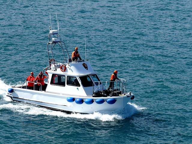 National Park Rangers Leaving MS 'Volendam'