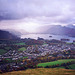 Looking over Keswick to Derwent Water from Latrigg (368m) (Scan from Oct 1994)