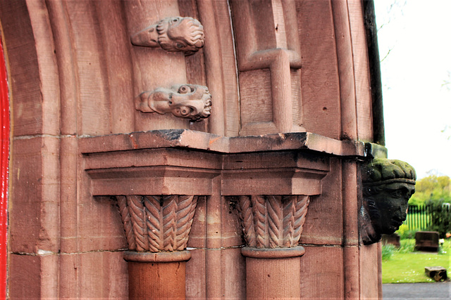 Detail of the west door, St Anne's Church, Aigburth, Liverpool