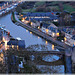 Vue depuis le jardin Anglais vers le port de Dinan (22)