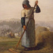 Detail of Woman with a Rake by Millet in the Metropolitan Museum of Art, July 2011
