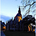 La basilique Saint Sauveur , vue depuis le jardin Anglais à Dinan (22)