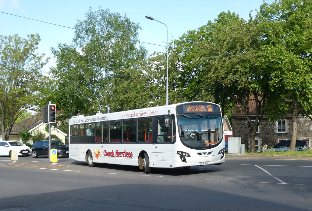 Coach Services of Thetford CS12 BUS in Thetford - 8 May 2022 (P1110493)