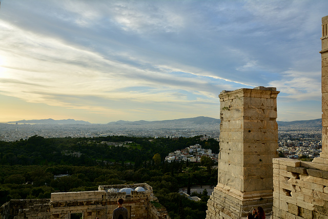 Athens 2020 – Acropolis – View of Athens with the Pedestal of Agrippa