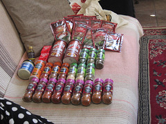 Mandi's haul of spices from the UK