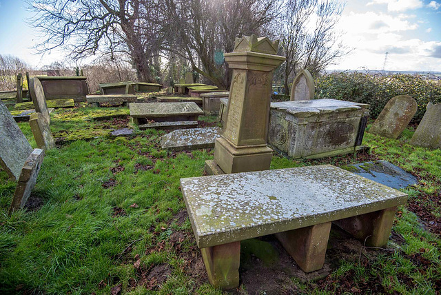 Shotwick church graveyard.