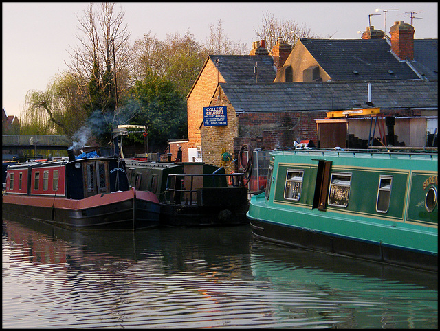 April evening at the boatyard