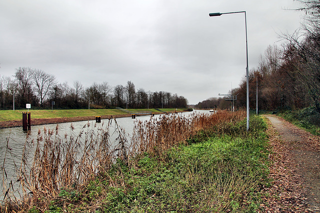 Datteln-Hamm-Kanal nahe der Hammer Innenstadt / 16.12.2023