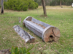 Bench at Halfway Roadhouse P7106048