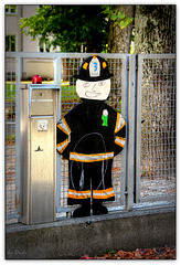 Happy Firefighter Fence