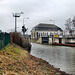 Datteln-Hamm-Kanal, Schleuse Hamm mit Wasserübergabe / 16.12.2023