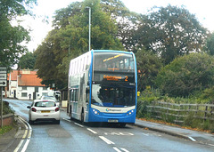 Stagecoach East Midlands 10043 (MX12 LWJ) in Edwinstowe - 11 Sep 2024 (P1190677)
