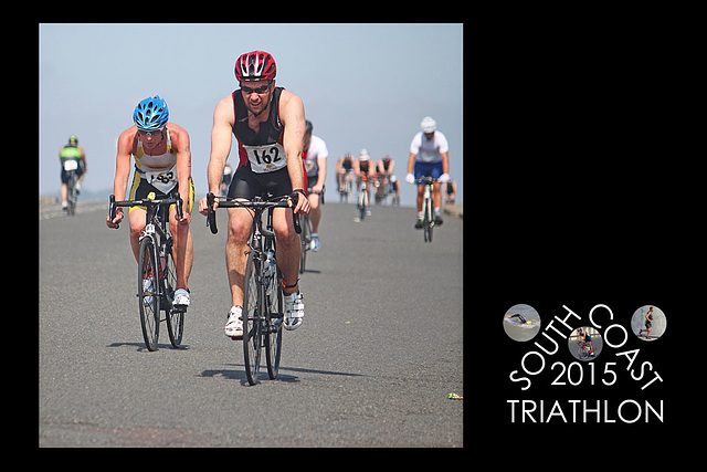 The cycle stage - South Coast Triathlon - Seaford - 4.7.2015