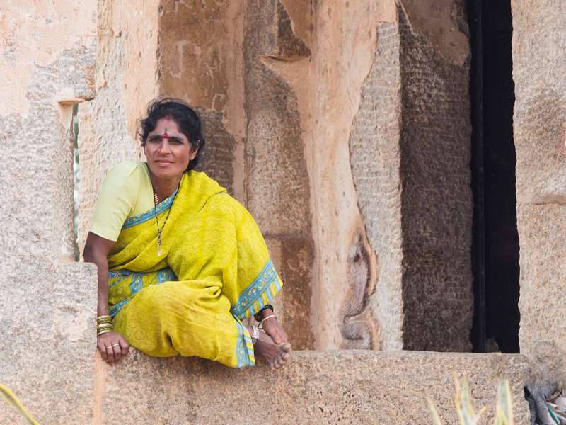 In den Ruinen von Hampi