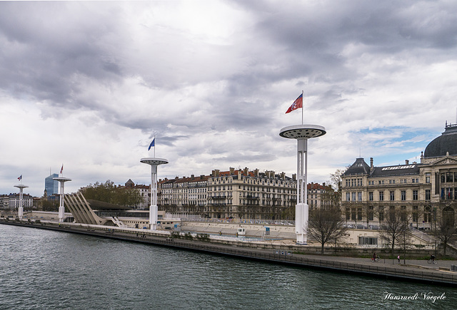 Freibad in Lyon an der Rhone gelegen