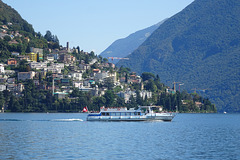 Ferry On Lake Lugano