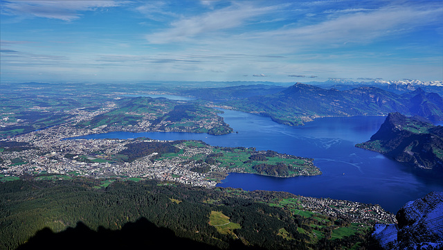 Luzern vom Pilatus gesehen