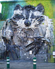 "Guaxinão" (big raccoon), by Bordalo II.