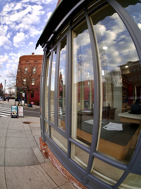 Building Sky through Glass