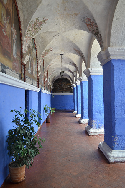 Peru, Arequipa, Santa Catalina Monastery, The Cloister of the Naranjos