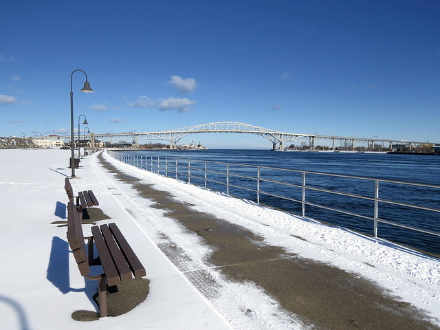 Ice-free Lake Huron & St. Clair River