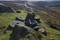 Stanage south end millstones