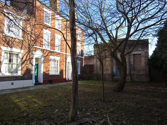 doric facade, queen's place , chester