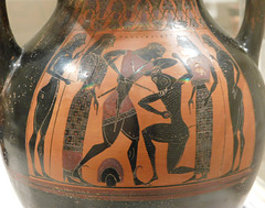 Detail of a Terracotta Amphora Signed by Taleides in the Metropolitan Museum of Art, March 2018