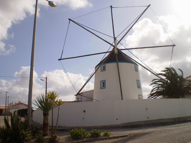 Typical windmill of western Portugal.