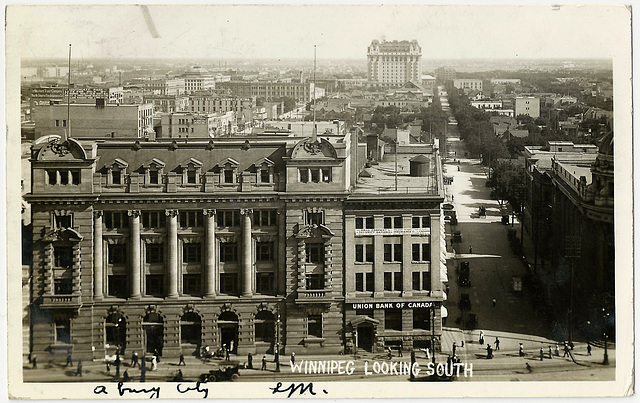 WP2029 WPG - WINNIPEG LOOKING SOUTH (PAST POST OFFICE)