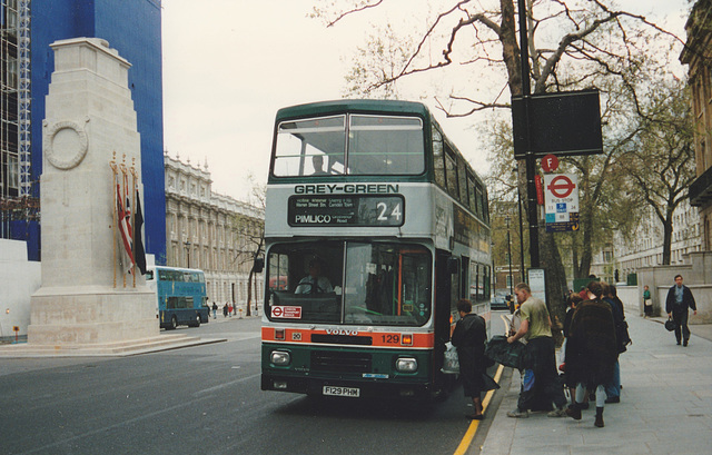 Grey-Green 129 (F129 PHM) in Whitehall, London – 22 April 1993 (190-31) Grey-Green 129 (F129 PHM) in Whitehall, London – 22 April 1993 (190-31)